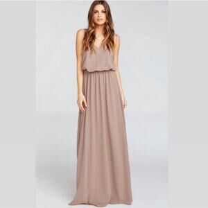 New With Tags Show Me Your Mumu Dress XL Wedding Maxi Bridesmaid Chiffon V Neck